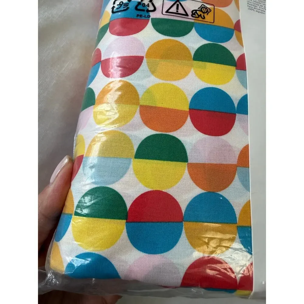 Ikea SOMMAR 2019 | SZ Twin | Duvet Cover Multicolor Rainbow Geometric Pop Art